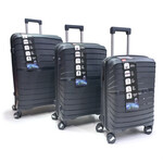 Set Valijas Flb Pp Gris Oscuro 20 24 28 175 4Ruedas